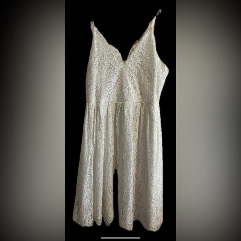 White Lace Used Dress